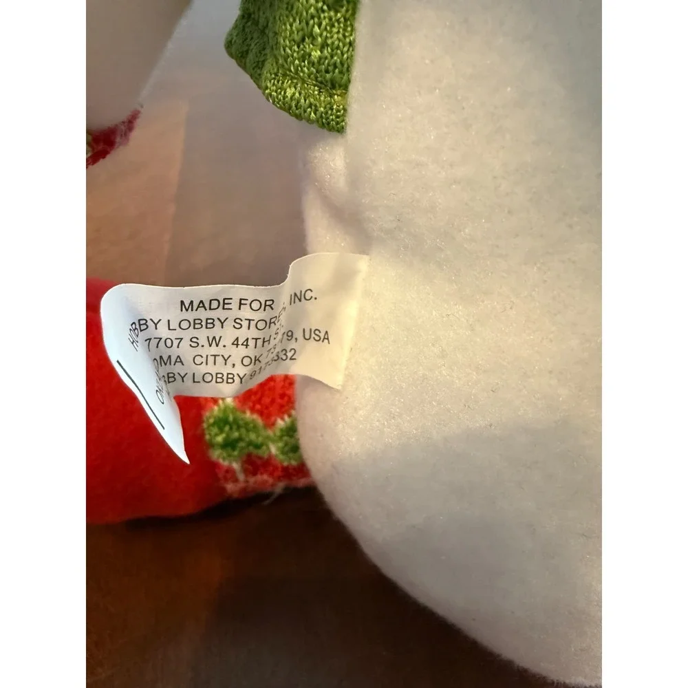 Retro Christmas Snowman Plush 11